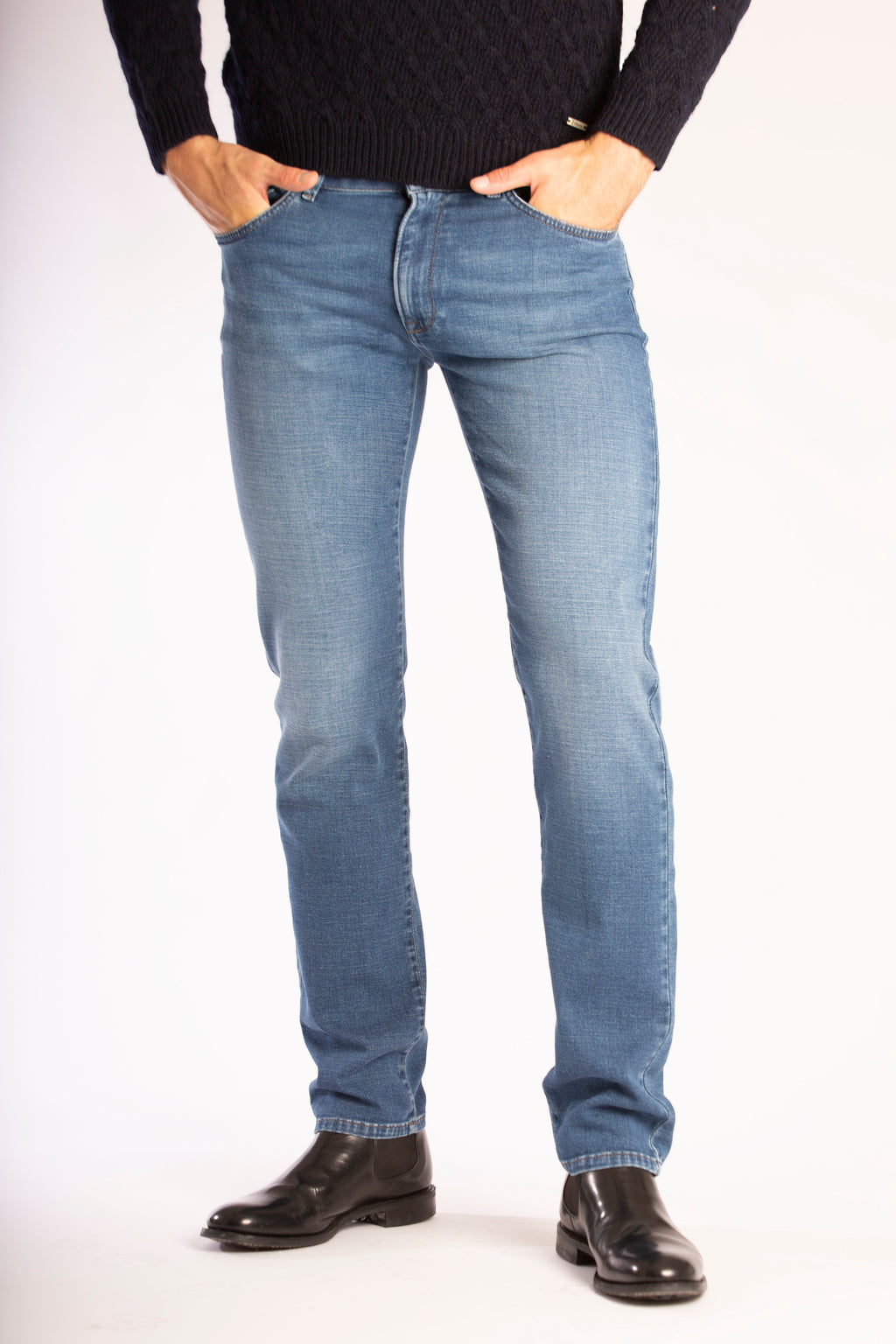 GEORGE 12 - 921 WASHED BLUE DENIM